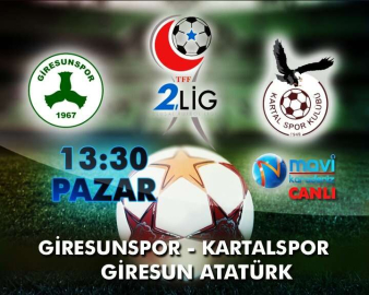 Giresunspor Maçı Mavikaradeniz TV’de