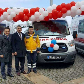 Doğankent’te Ambulans Sevinci